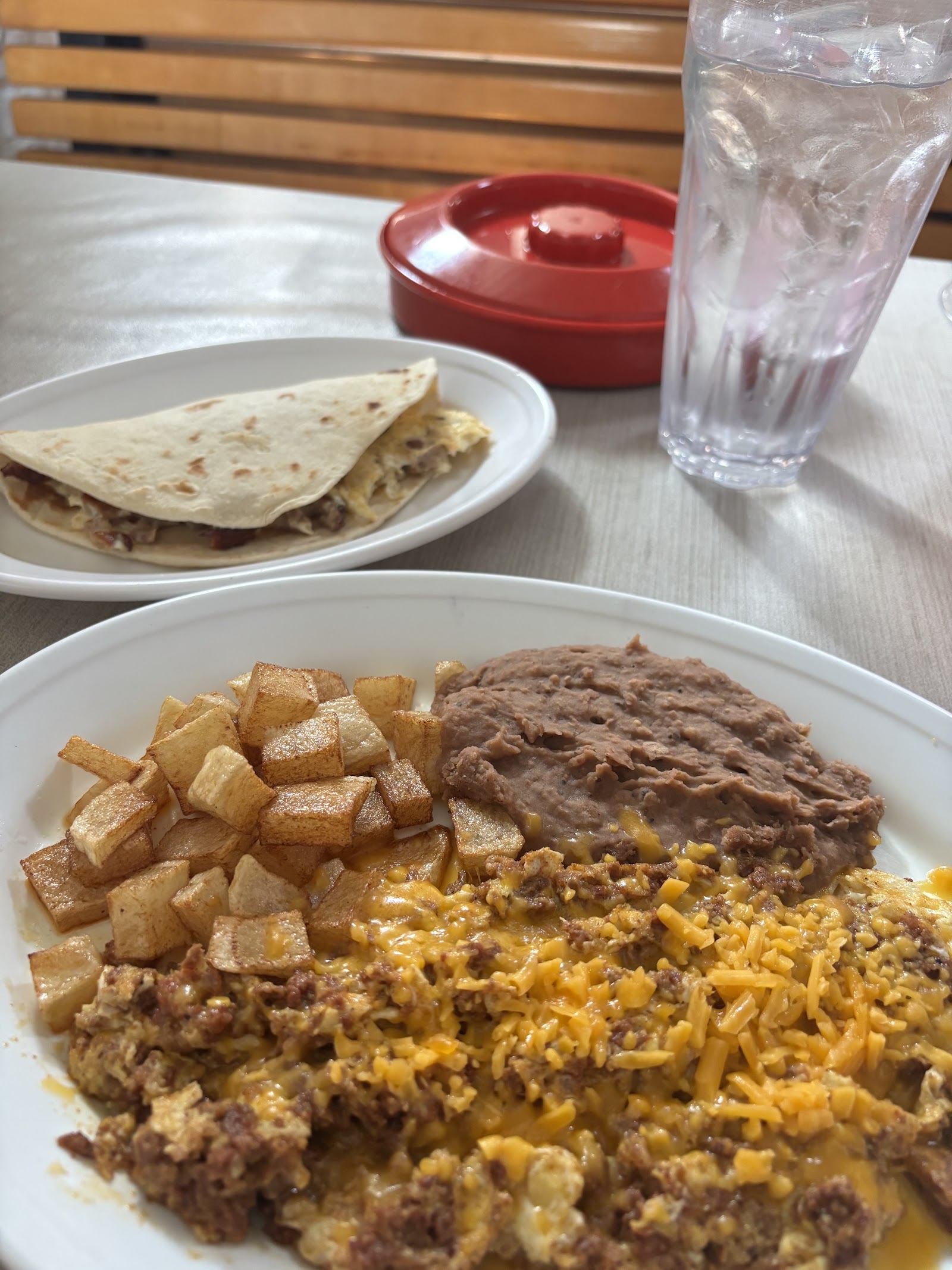Inside Pirates Cove Cafe, a cozy small-town dining room